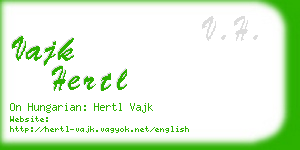 vajk hertl business card